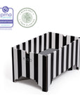 Kind Essential Bassinet - Black & White Stripe