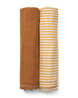 DockATot Swaddle Set - Golden Stripe / Pumpkin Spice