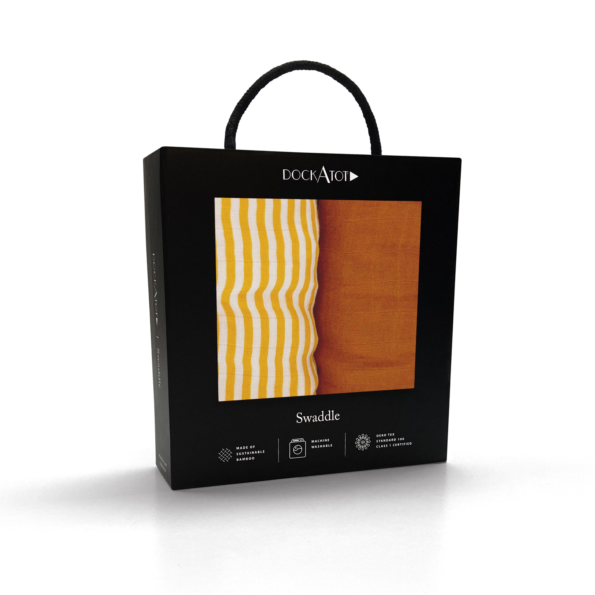 DockATot Swaddle Set - Golden Stripe / Pumpkin Spice