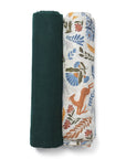 DockATot Swaddle Set - Woodland / Deep Teal