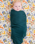 DockATot Swaddle Set - Woodland / Deep Teal