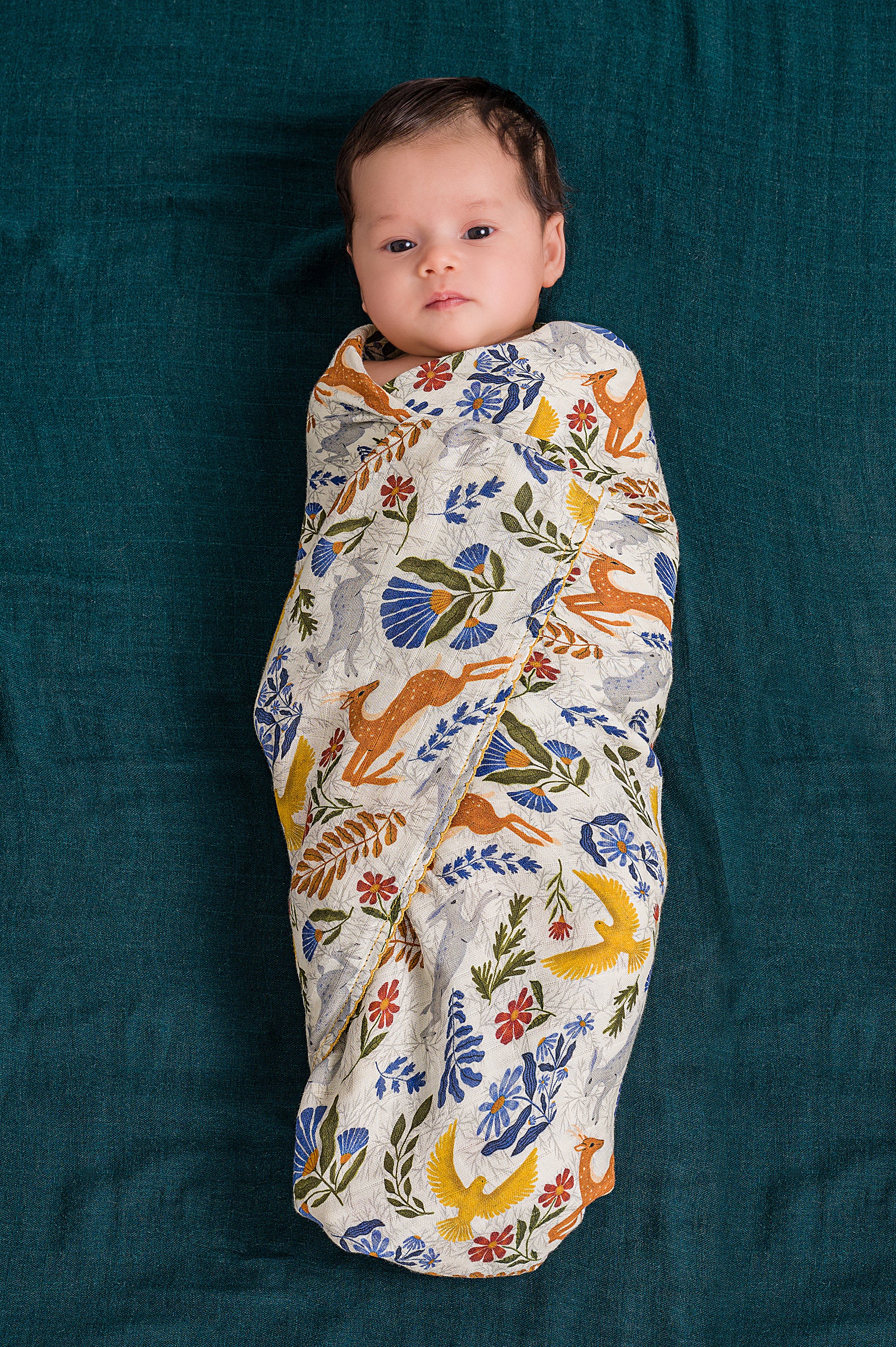 DockATot Swaddle Set - Woodland / Deep Teal