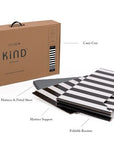 Kind Essential Bassinet - Black & White Stripe