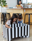 Kind Essential Bassinet - Black & White Stripe